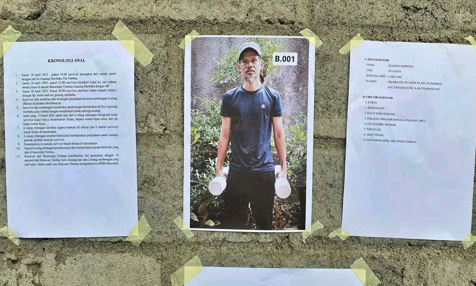 pendaki gunung merbabu asal Temanggung ditemukan meninggal dunia