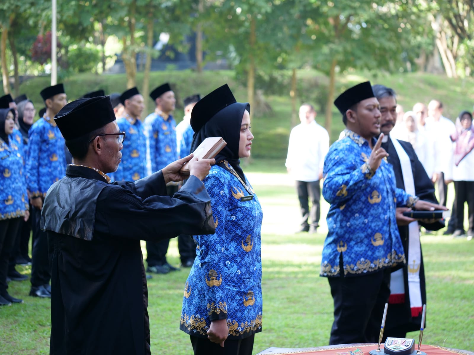 Ratusan ASN Kota Magelang Dilantik di Puncak Gunung Tidar