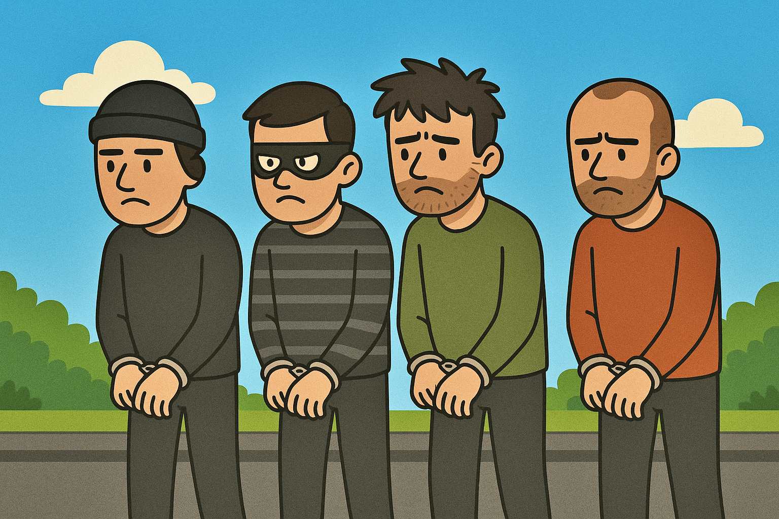 Ilustrasi Foto Sindikat Pembobol Toko Sembako Asal Magelang yang Dibekuk Polisi di Bandung