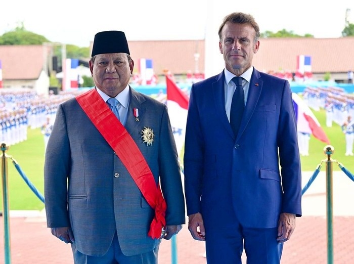 Prabowo Terima Kasih ke Macron Dianugerahi Grand Croix de la Legion d'Honneur