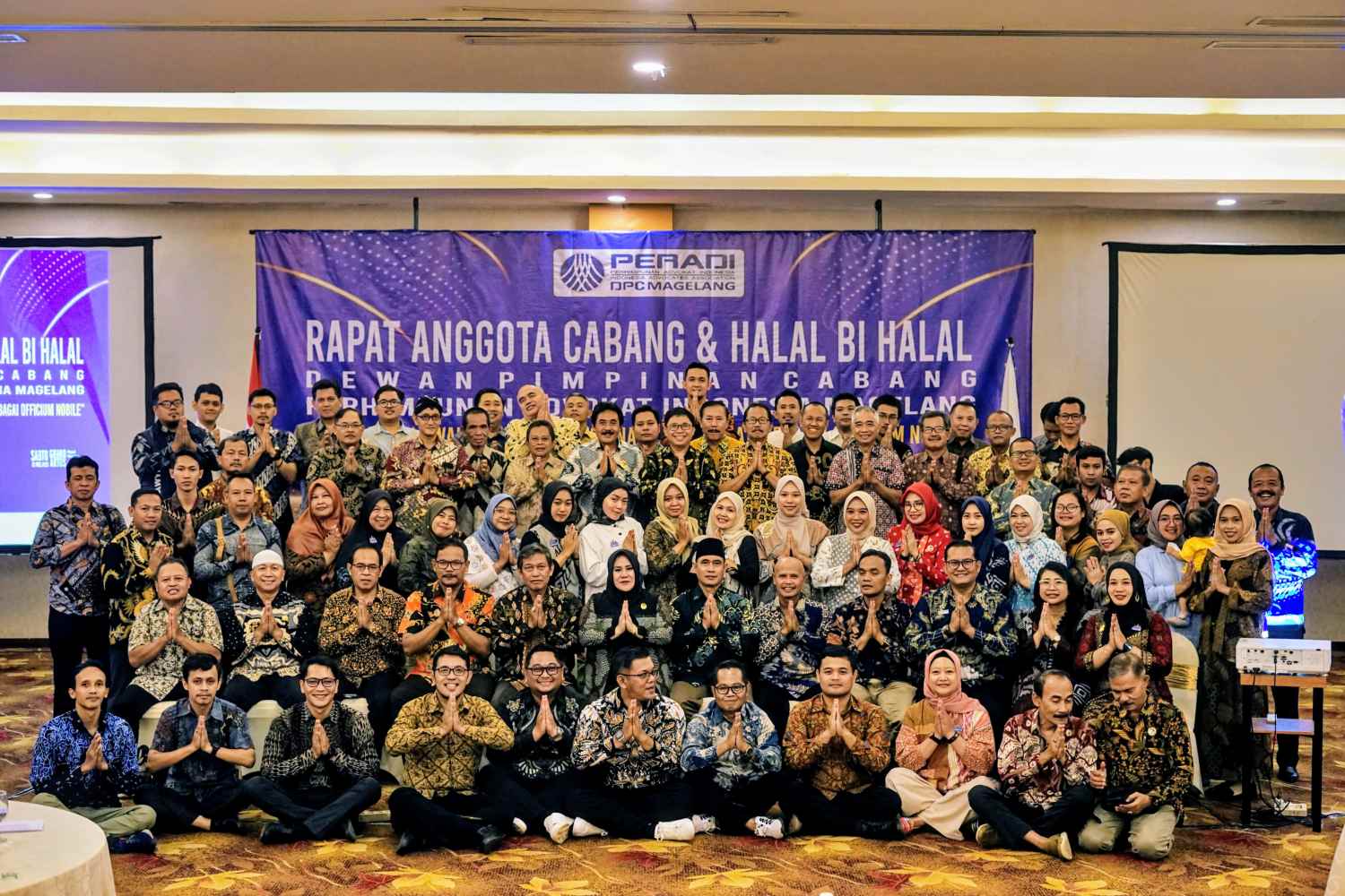 Rapat Anggota Cabang PERADI Magelang dan Halal Bihalal