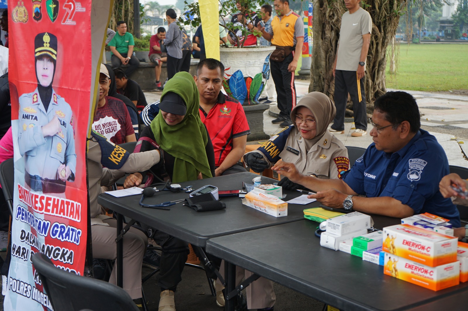 Sambut Hari Bhayangkara ke-79, Polres Magelang Kota Gelar Layanan Publik saat Car Free Day