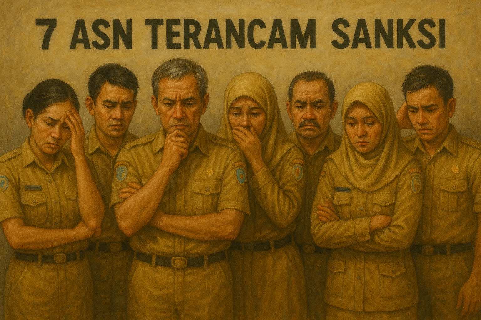Ilustrasi 7 ASN terancam terkena sanksi, 4 diantaranya guru