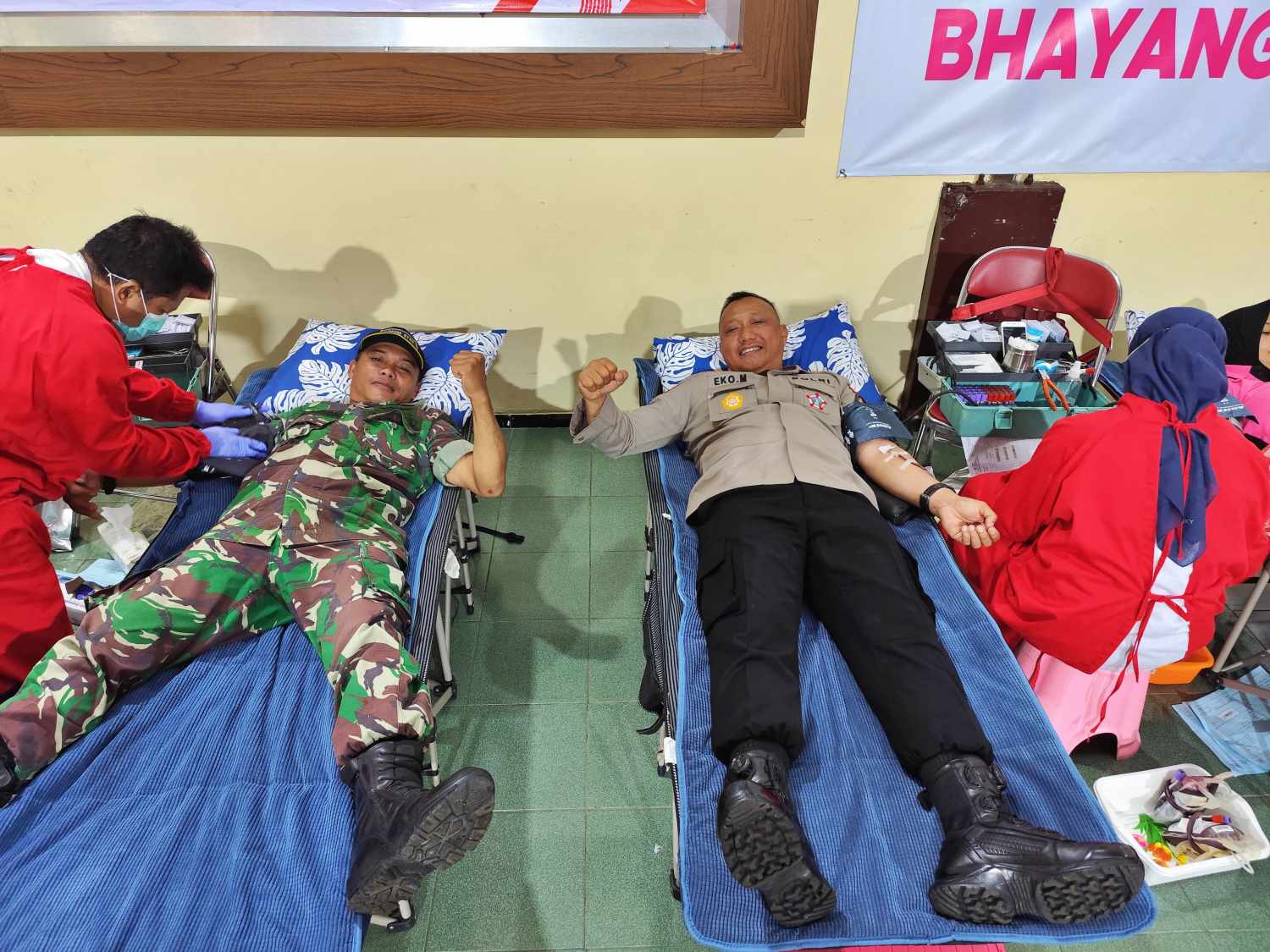 Polresta Magelang Gelar Donor Darah Sambut HUT Bhayangkara ke-79, Ratusan Peserta Terlibat termasuk TNI