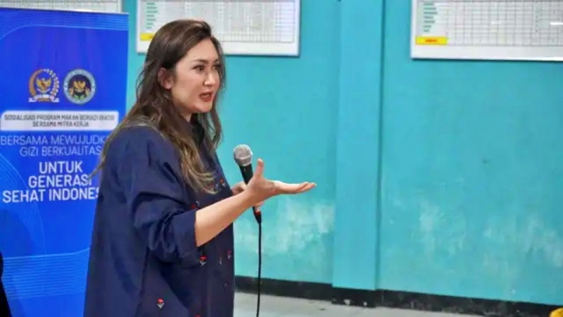 Program Makan Bergizi Gratis Disosialisasikan di Grabak Magelang, Ini Pesan Nafa Urbach