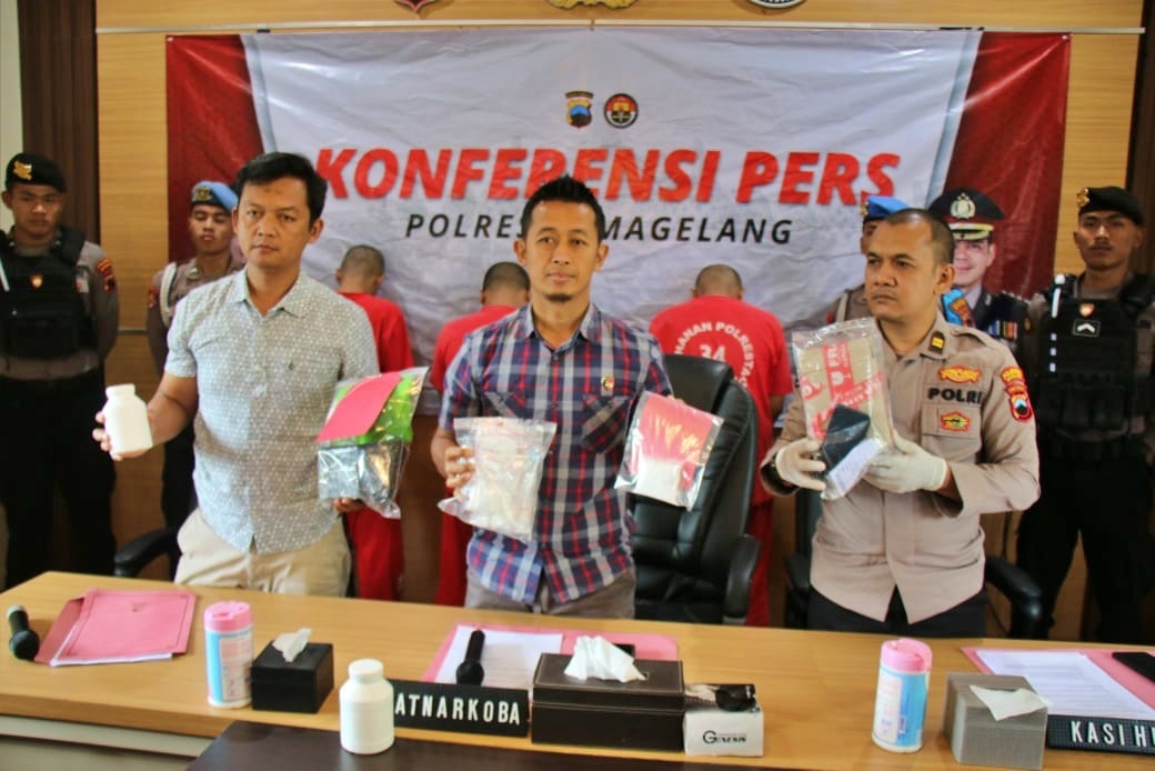 ungkap kasus Sabu Narkoba oleh Polresta Magelang