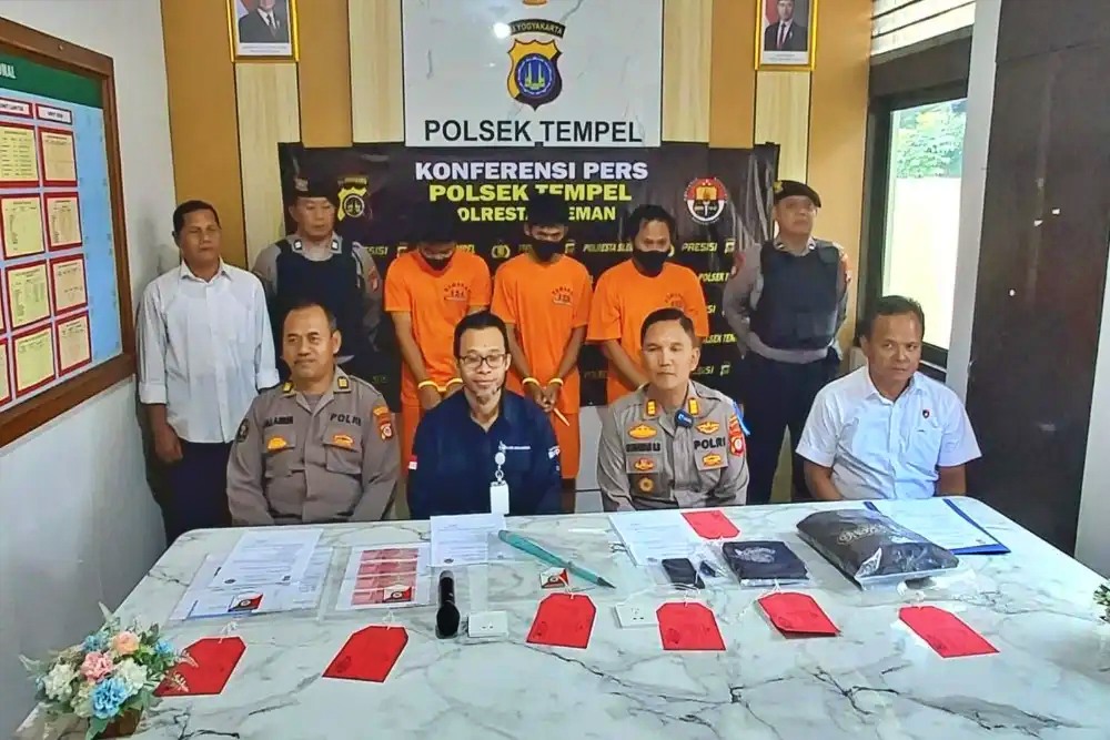 3 Pemuda Asal Magelang Edarkan Uang Palsu di Sleman