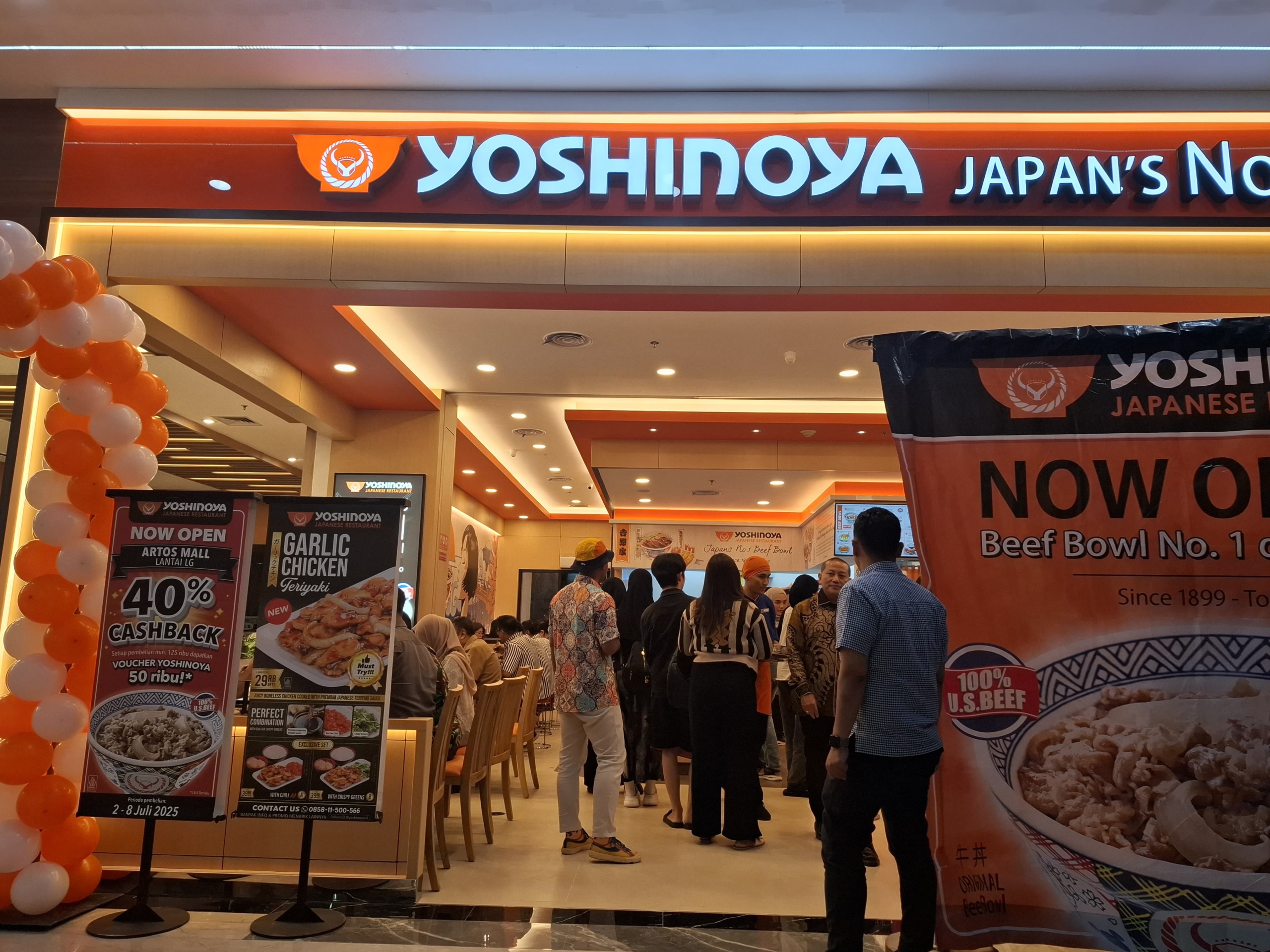 Restoran Beef Bowl Yoshinoya Kini Hadir di Artos Mall Magelang, Ini Promo Selama Opening
