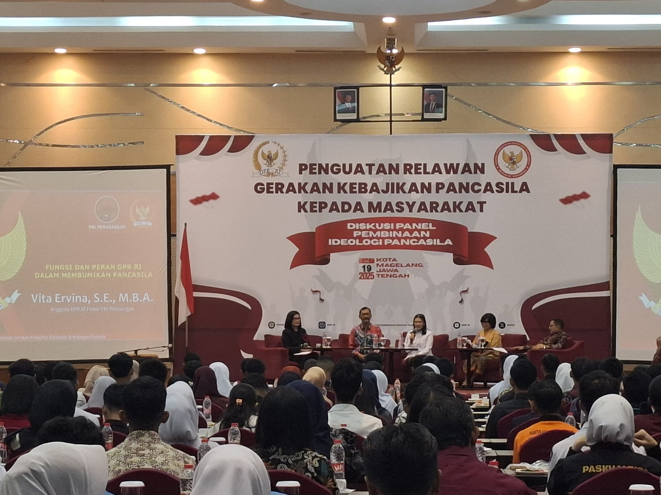 Komisi XIII DPR RI-BPIP Gelar Kegiatan Penguatan Relawan Gerakan Kebajikan Pancasila di Magelang, Diikuti Ratusan Pelajar
