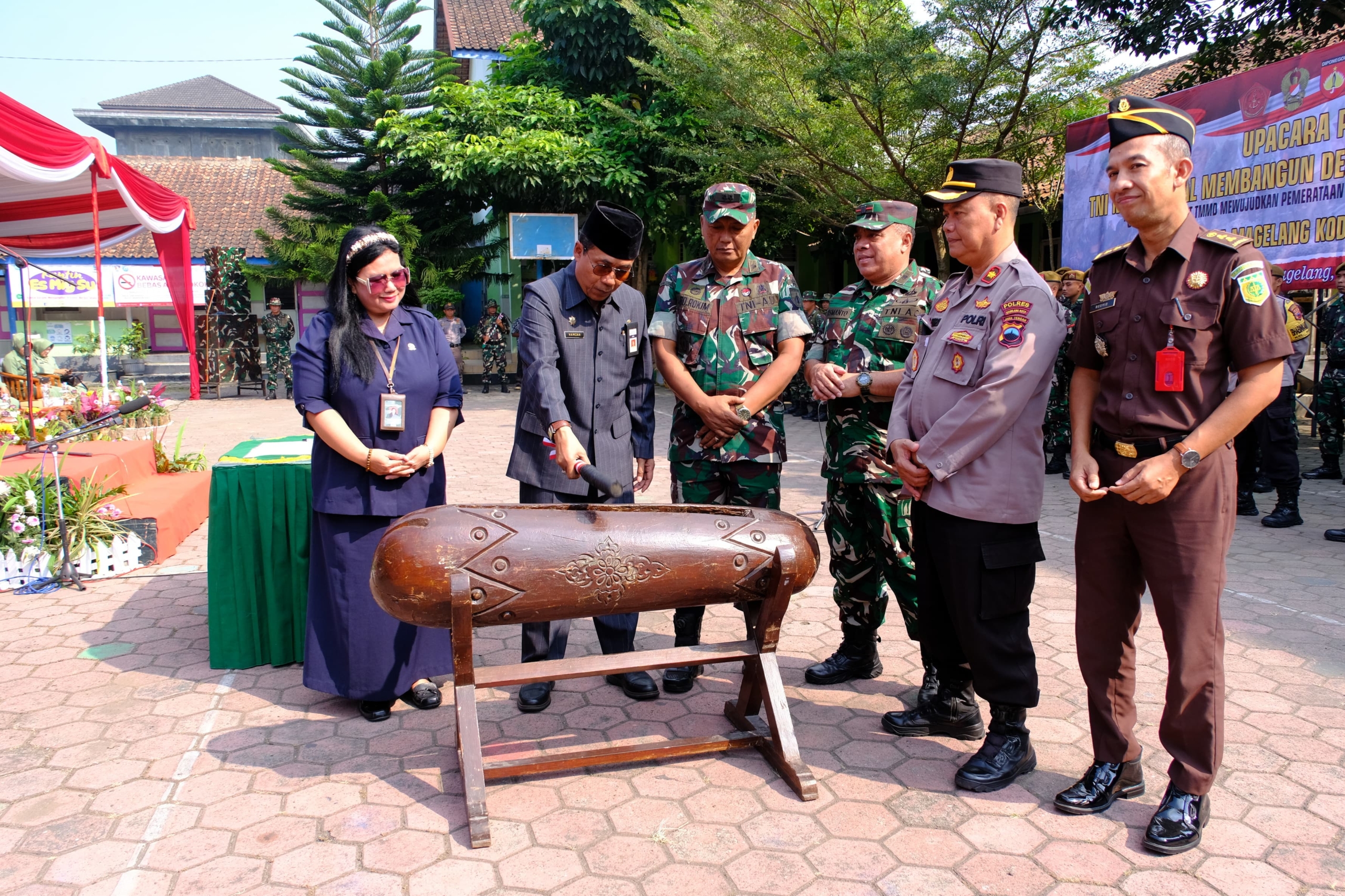 TMMD Sengkuyung Tahap III Tahun 2025 Kota Magelang, Sekda: Tumbuhkan Nilai-Nilai Gotong Royong