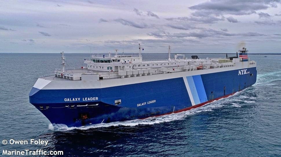 Israel Hancurkan Kapal Inggris Galaxy Leader di Perairan Laut Merah