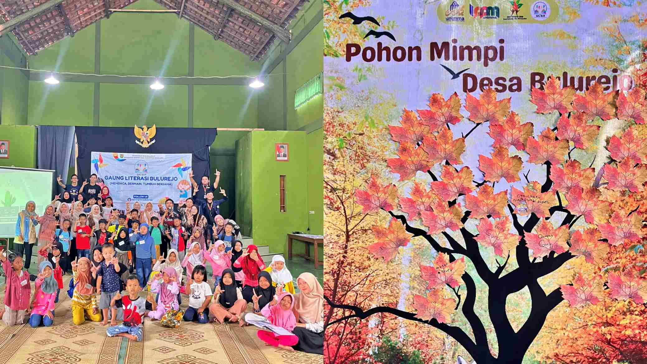 KKN UNIMMA dan Komunitas GALIBUR Gelar Program Literasi Pohon Mimpi di Bulurejo