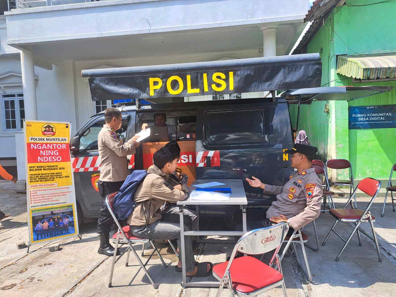 Kapolsek Muntilan turun langsung di Ngantor Neng Ndeso jelang 1 tahun program berjalan