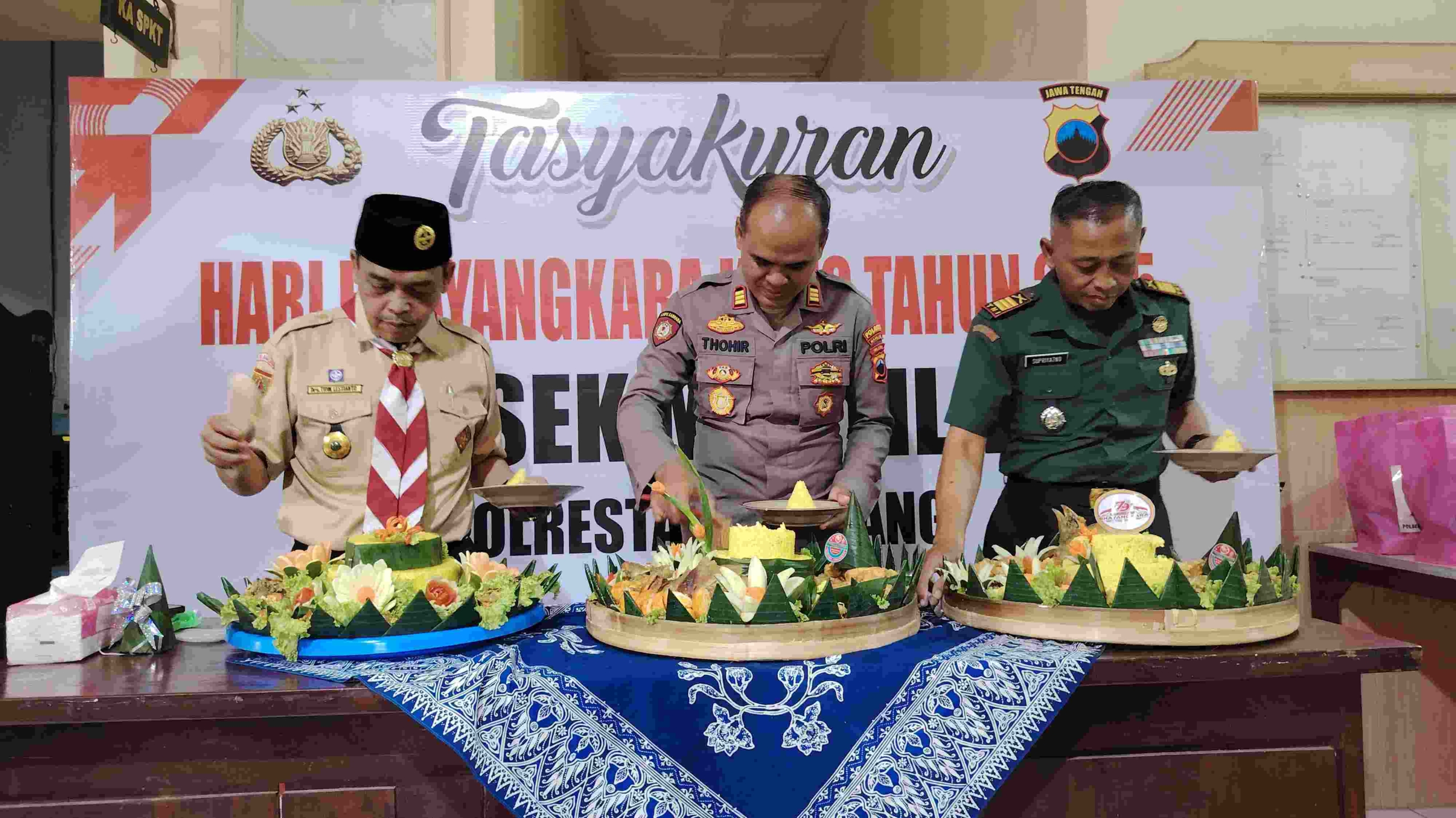 Tasyakuran dalam rangka HUT Bhayangkara ke - 79 tahun 2025 di Mako Polsek Muntilan Polresta Magelang