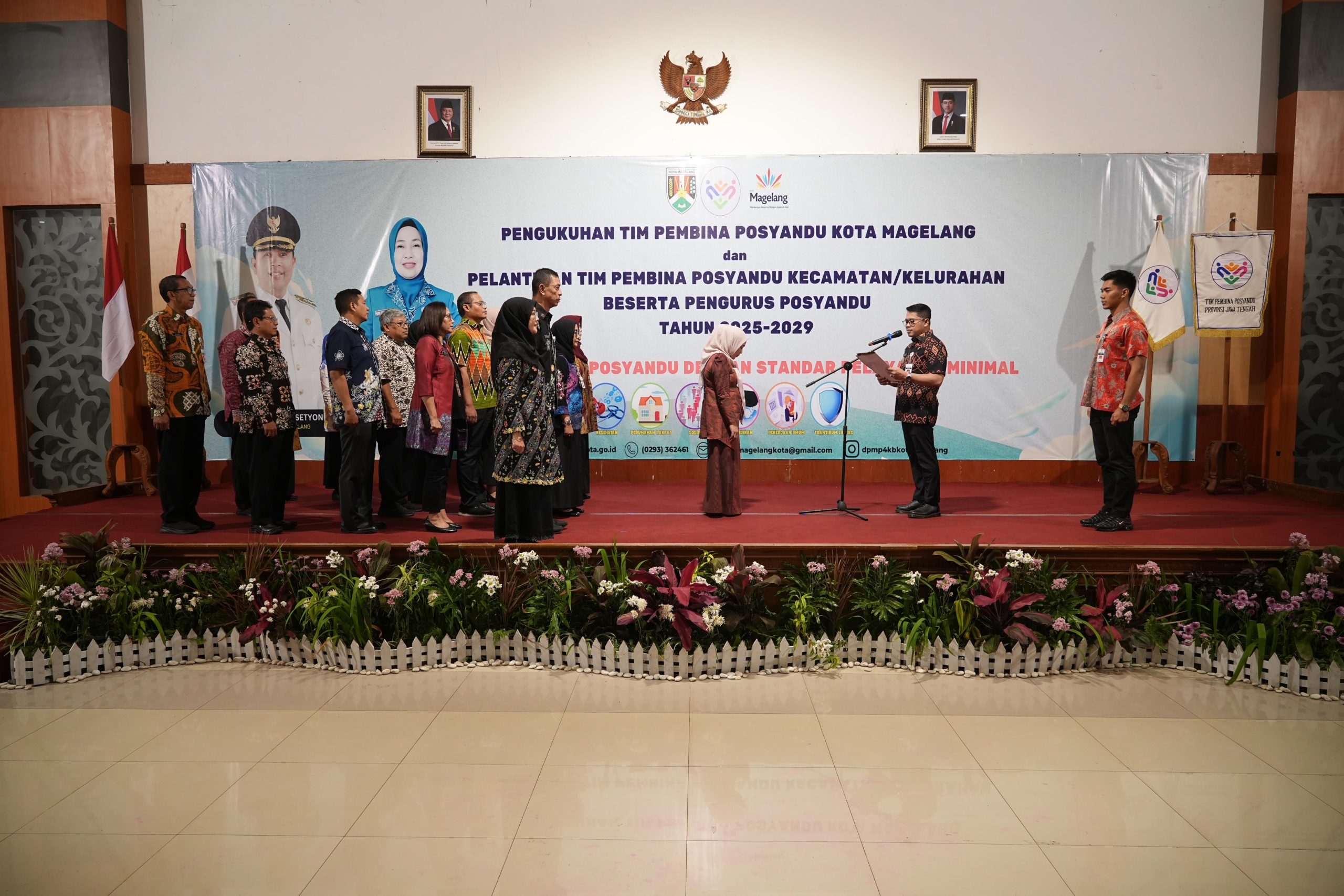 Wali Kota Magelang Kukuhkan Tim Pembina dan Pengurus Posyandu Sekaligus Luncurkan Posyandu 6 SPM