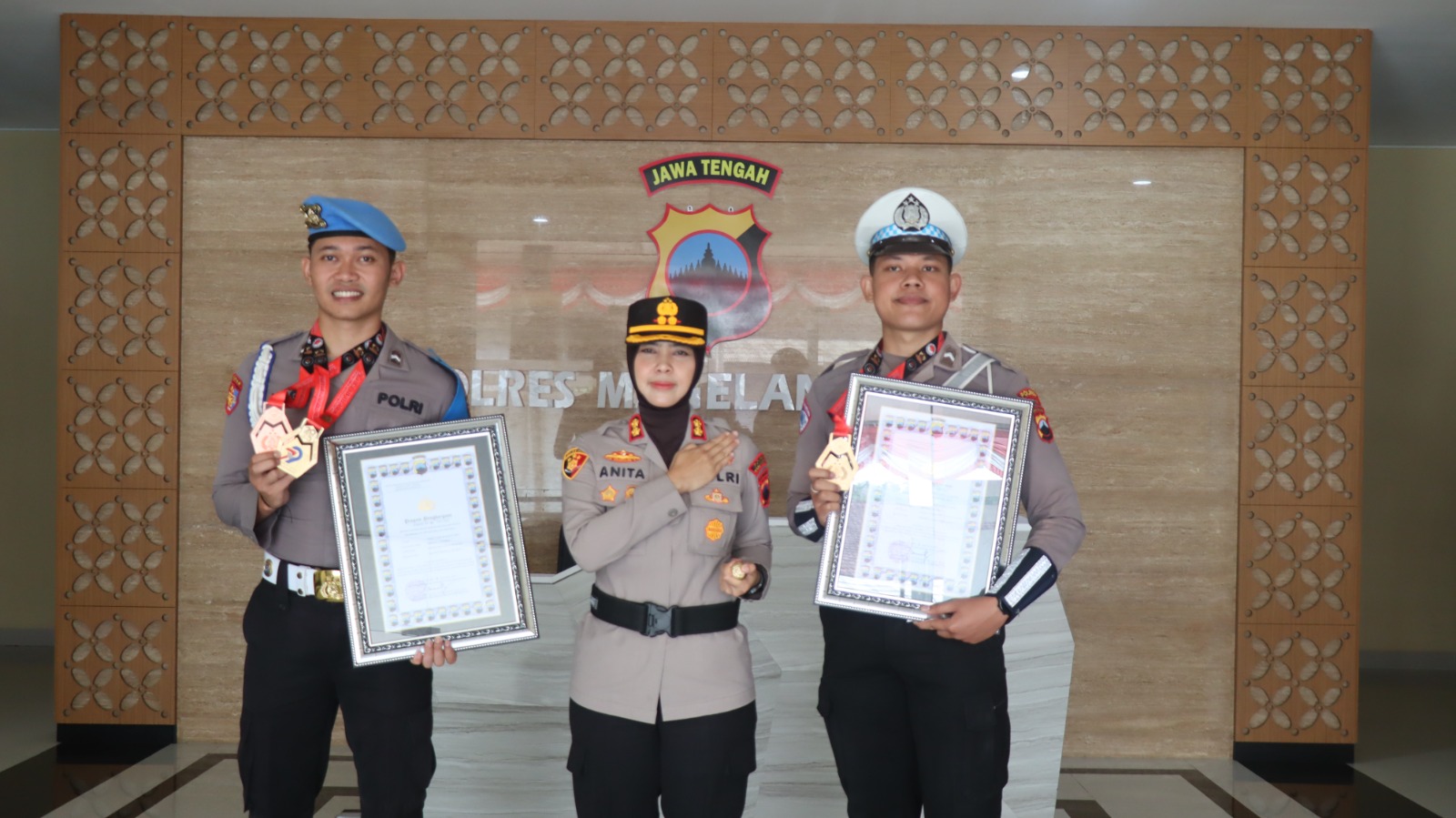 Membanggakan! 2 Personel Polres Magelang Kota Raih Tiga Medali Kapolri Cup VI Taekwondo 2025