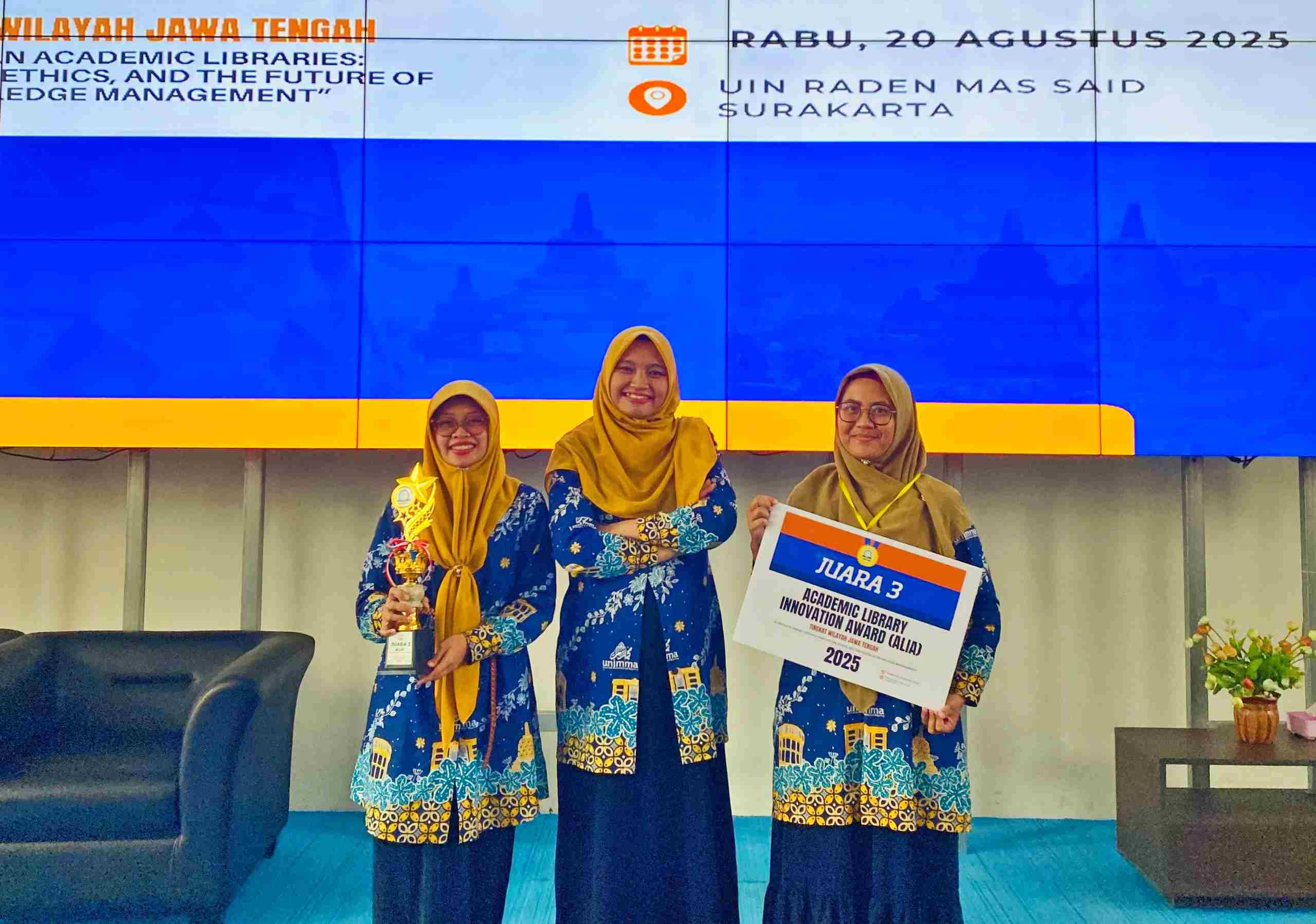 tim pustakawan UNIMMA juara ALIA 2025