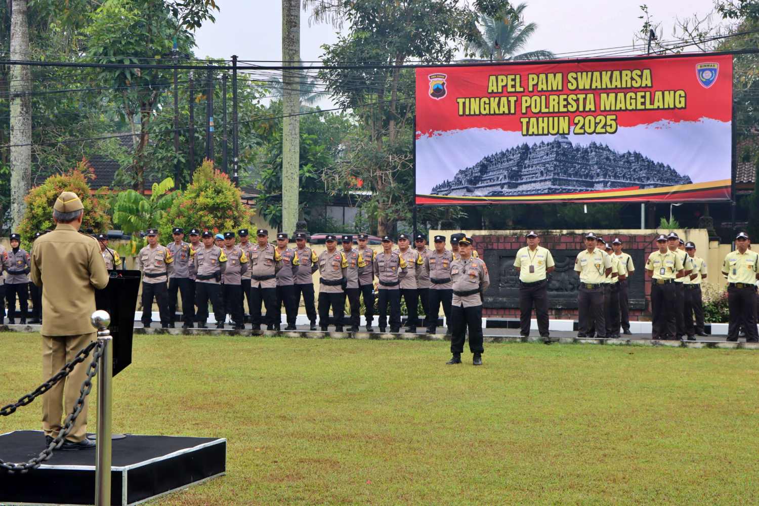Apel Pengamanan Swakarsa Polresta Magelang 2025, Kapolresta Tekankan Kesiapsiagaan Masyarakat