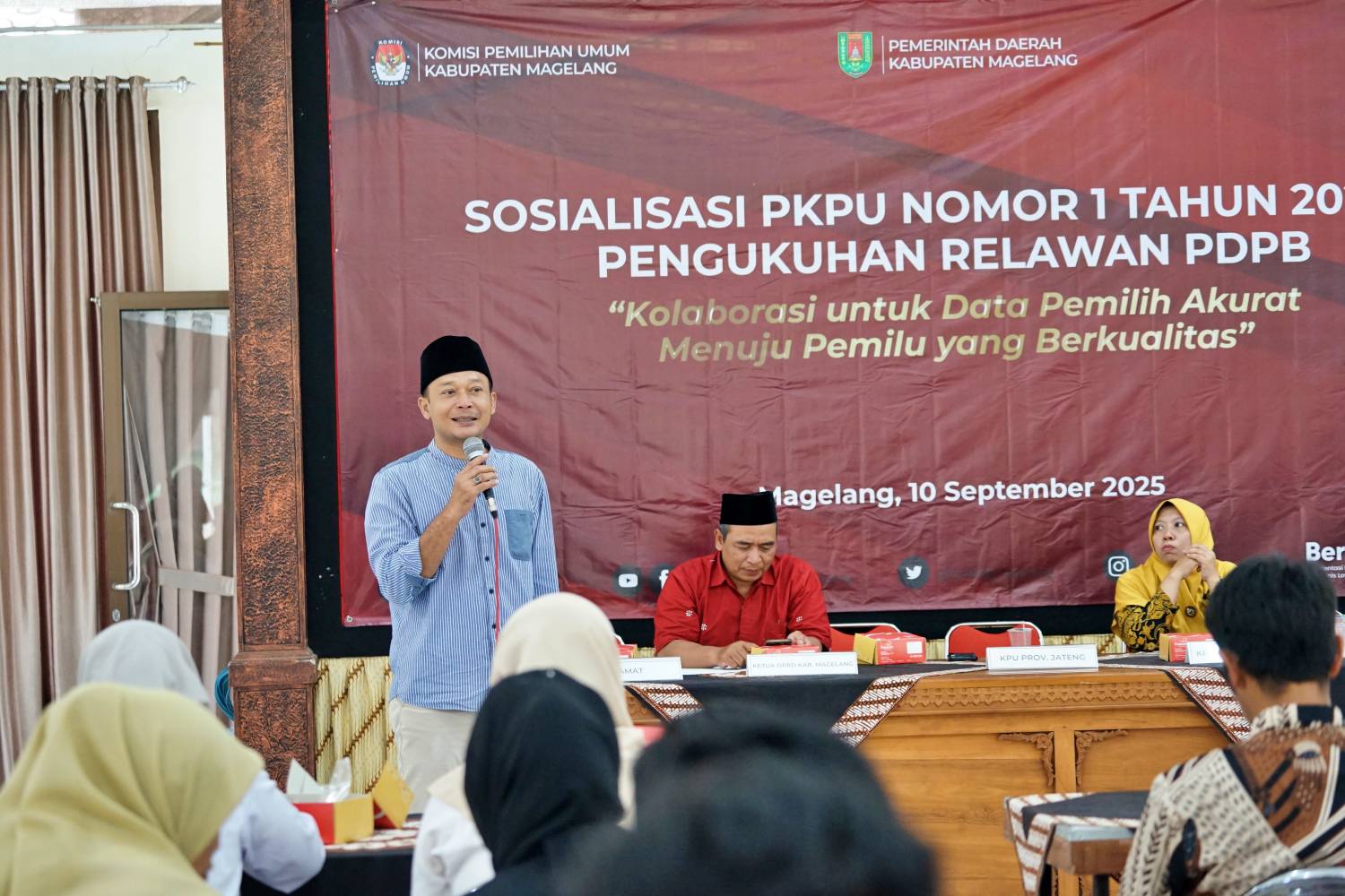 Ketua KPU Jateng Apresiasi Inisiatif Pemkab Magelang Dukung Kegiatan KPU Diluar Tahapan Pemilu