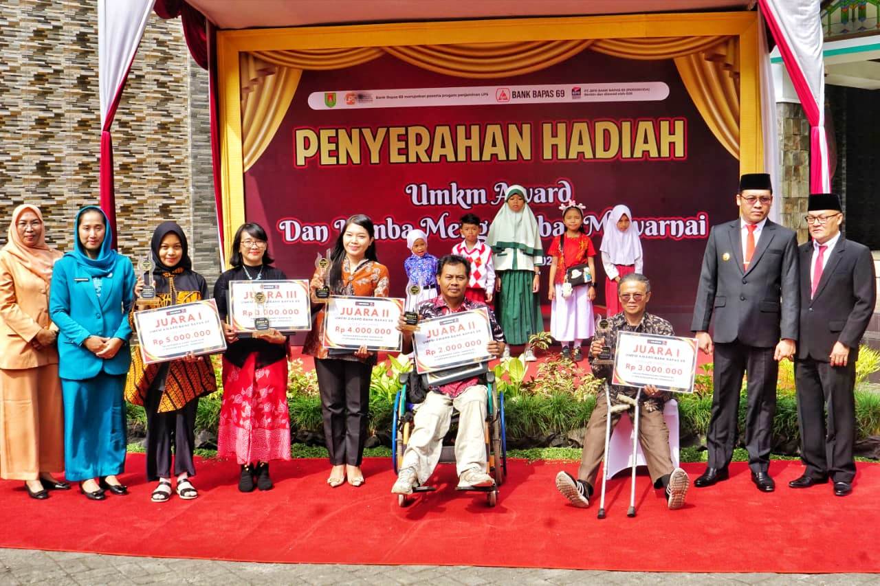Peringatan HUT Ke 56 Bank Bapas 69 sekaligus menyerahkan penghargaan lomba UMKM Award dan lomba menggambar Bank Bapas 69