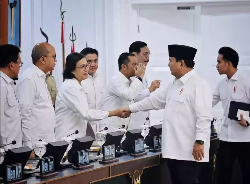 Sri Mulyani hadir di Rapat Kabinet Merah Putih, Minggu 31 Agustus 2025_foto Instagram @smindrawati