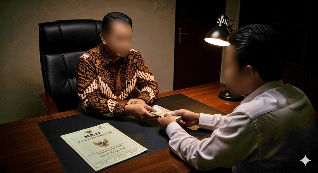 ilustrasi Oknum Kemenag perjuabelikan kuata Haji tambahan