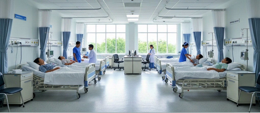 ilustrasi bangsal rawat inap Rumah Sakit atau RSUD Gratis