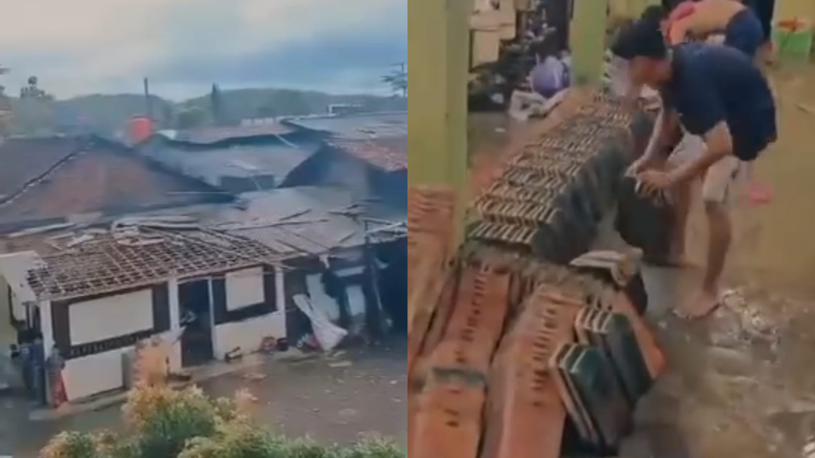 Angin Kencang Terjang Magelang, Atap Ponpes An-Nawawi 02 Salaman Rusak