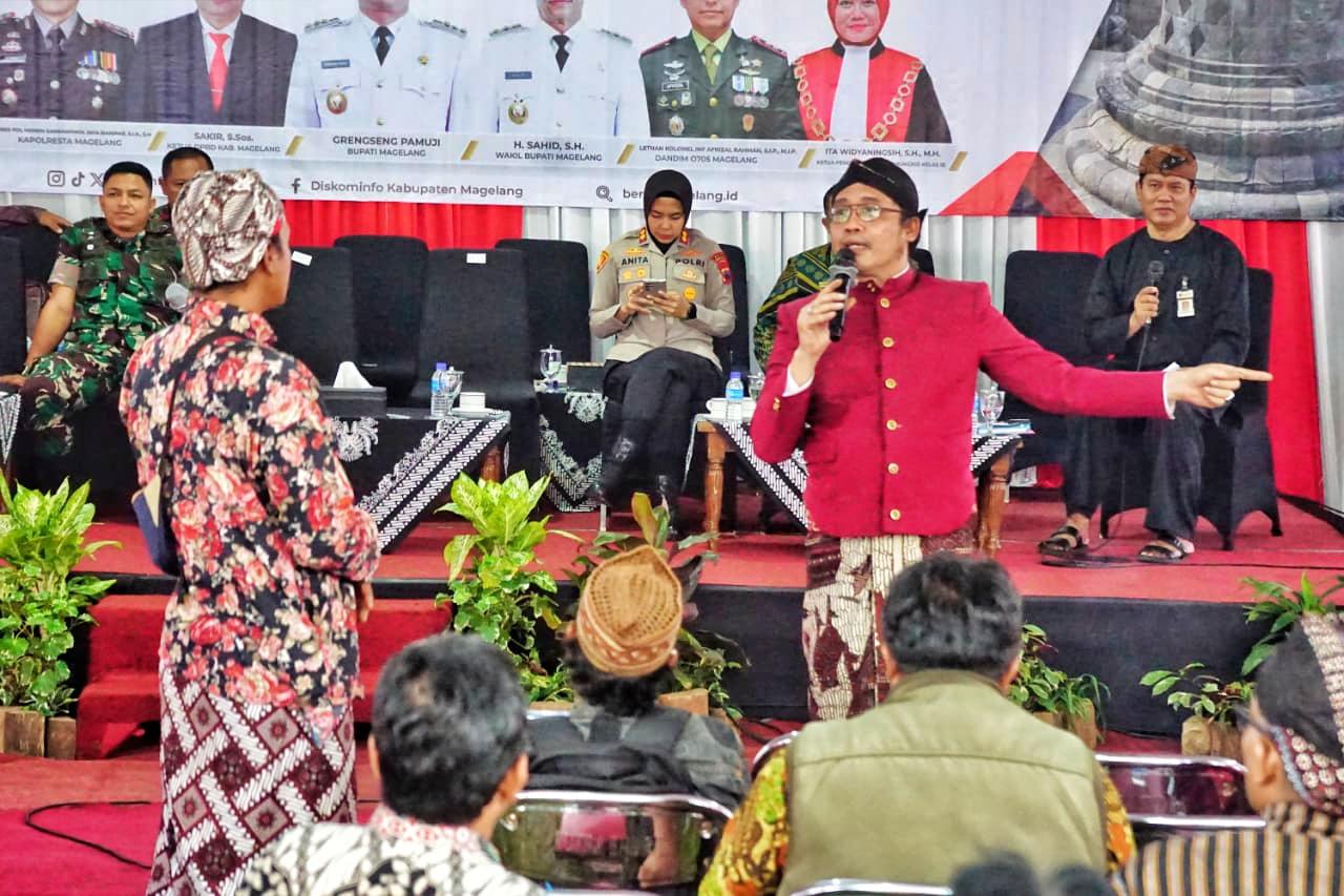 Bupati Magelang Buka Ruang Aspirasi di Kecamatan Bandongan, bicara soal beasiswa Pemkab Magelang