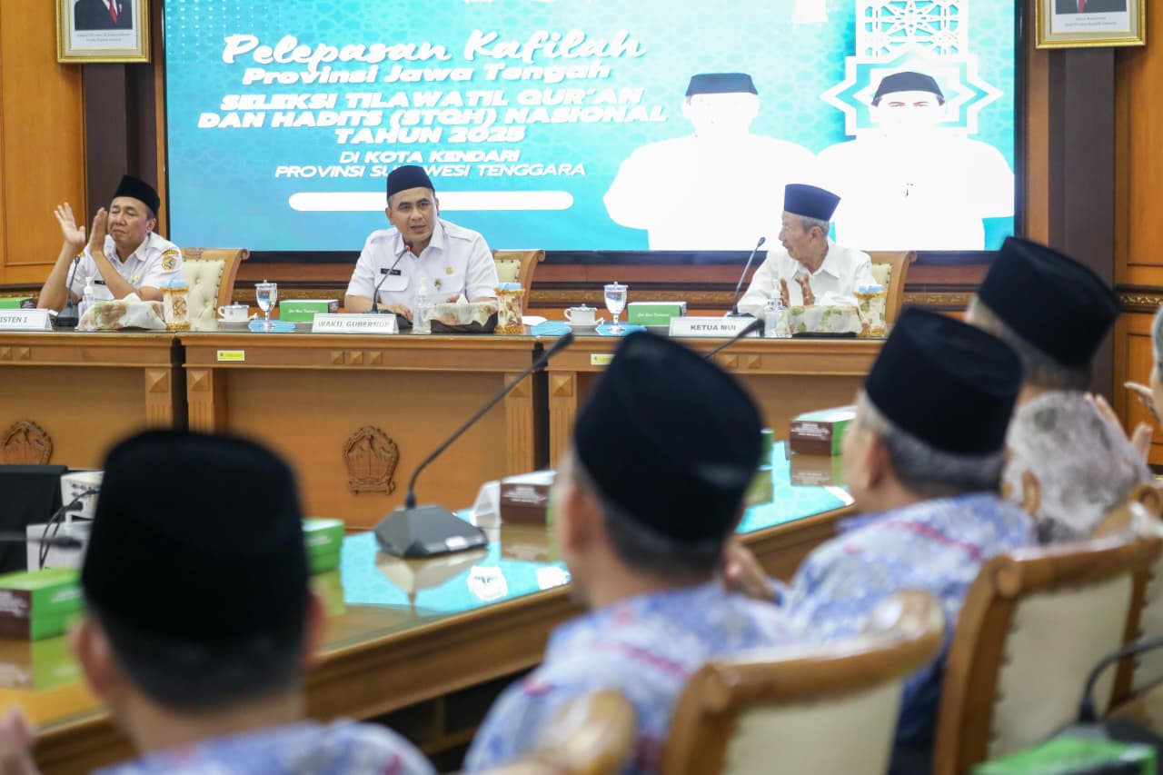 Taj Yasin Optimistis Kafilah STQH Mampu Harumkan Jawa Tengah