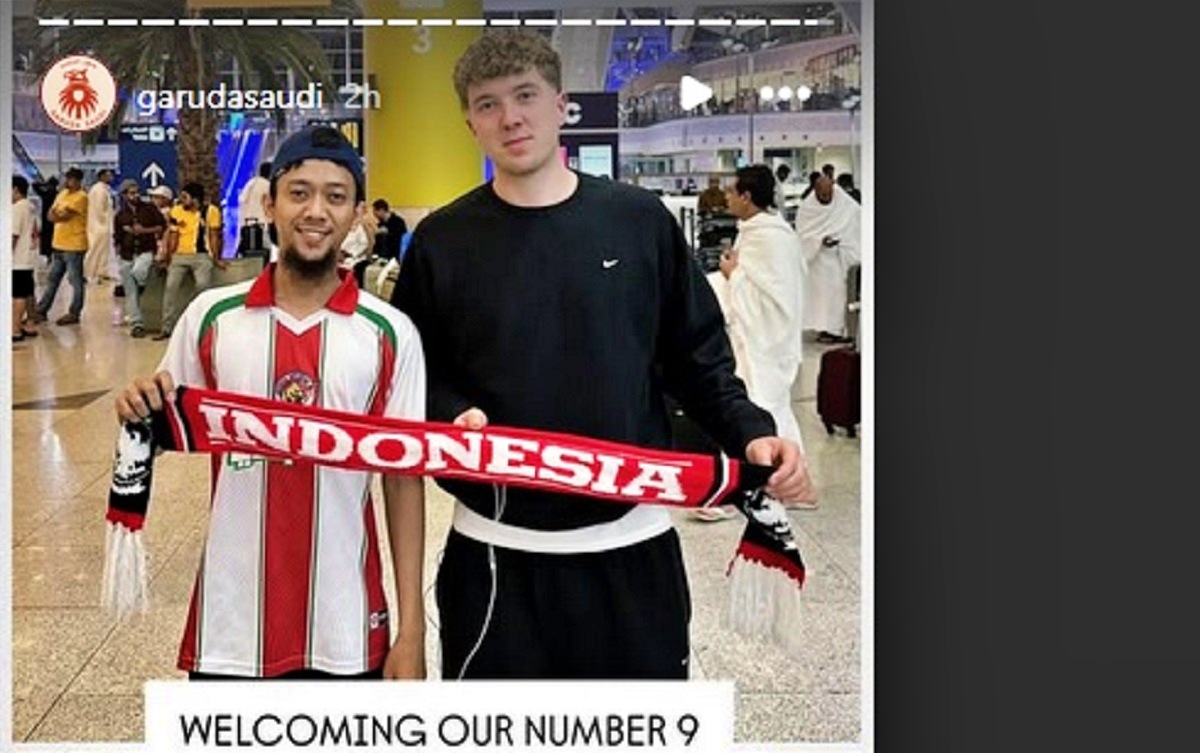 Ole Romeny tiba di Arab Saudi jelang bela Timnas Indonesia Foto Instagram @garudasaudi