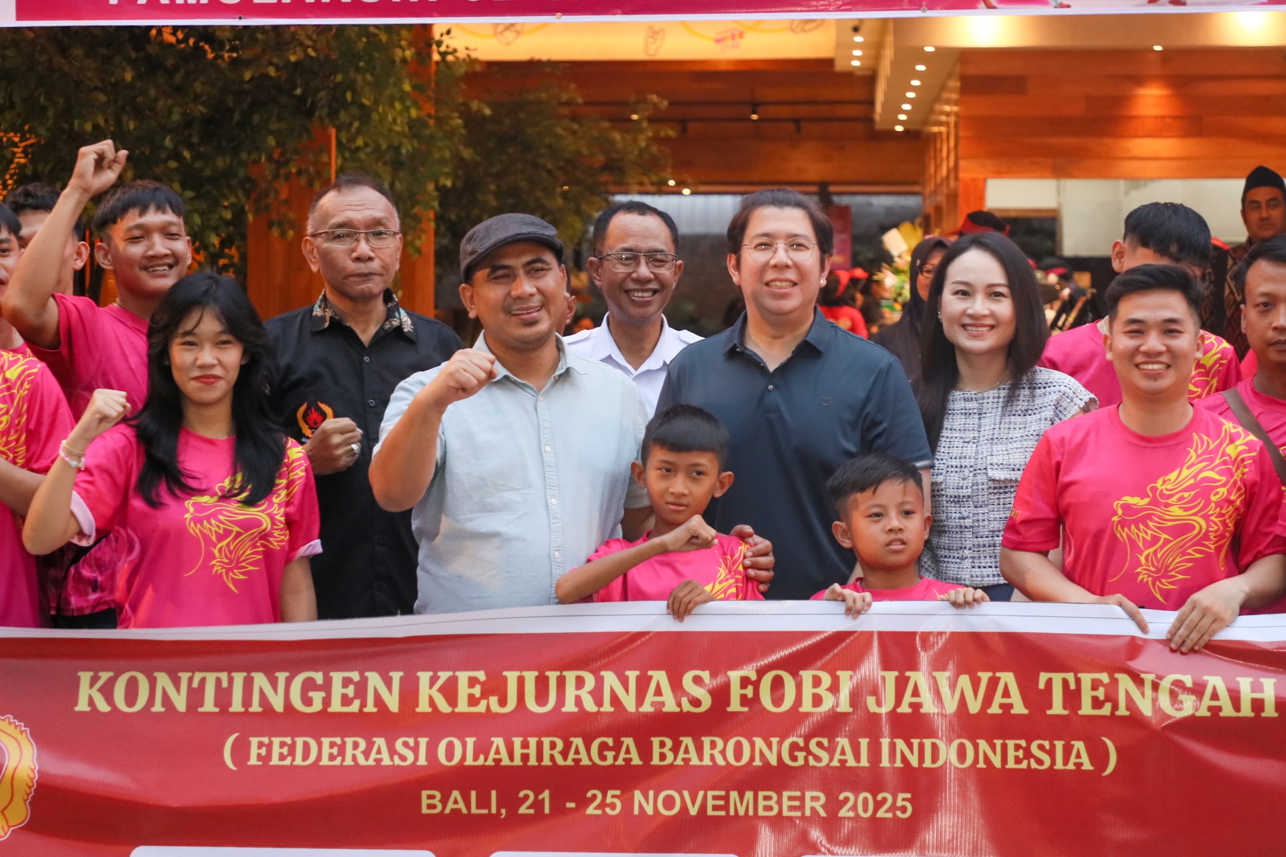 Wagub Jateng Lepas Kontingen Barongsai Ikuti Kejurnas di Bali, Ingatkan Kebersamaan dan Kekompakan