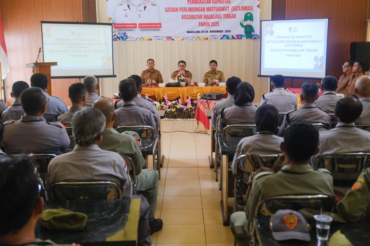 Anggota Satlinmas Magelang Tengah Ditempa Jadi Garda Terdepan Kamtibmas