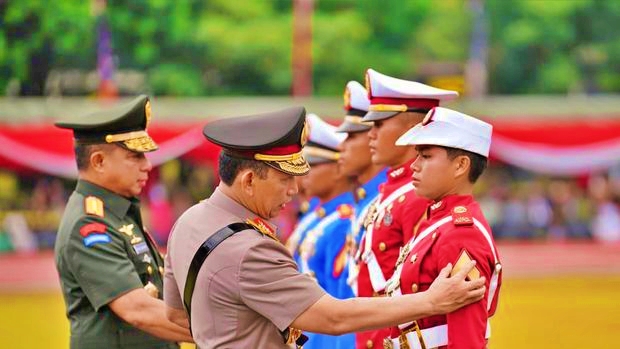 Kapolri dan Panglima di Pelantikan Taruna Akmil dan Akpol 2025