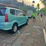 Petugas Satlantas Polresta Magelang saat olah TKP di Kecelakaan Adu Banteng Kembanglimus Borobudur_3