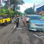 Petugas Satlantas Polresta Magelang saat olah TKP di Kecelakaan Adu Banteng Kembanglimus Borobudur_4