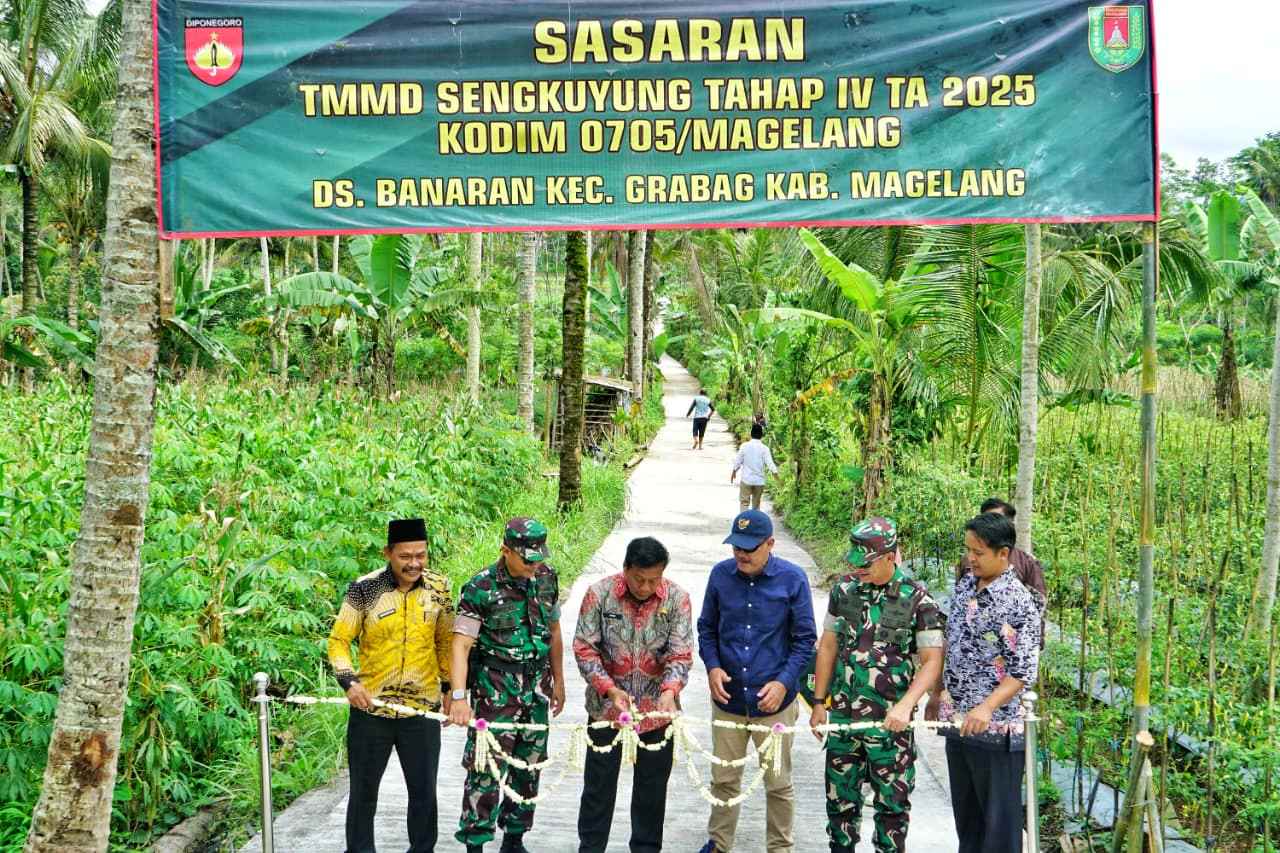 TMMD Sengkuyung Tahap IV Di Desa Banaran, Grabag Resmi Ditutup