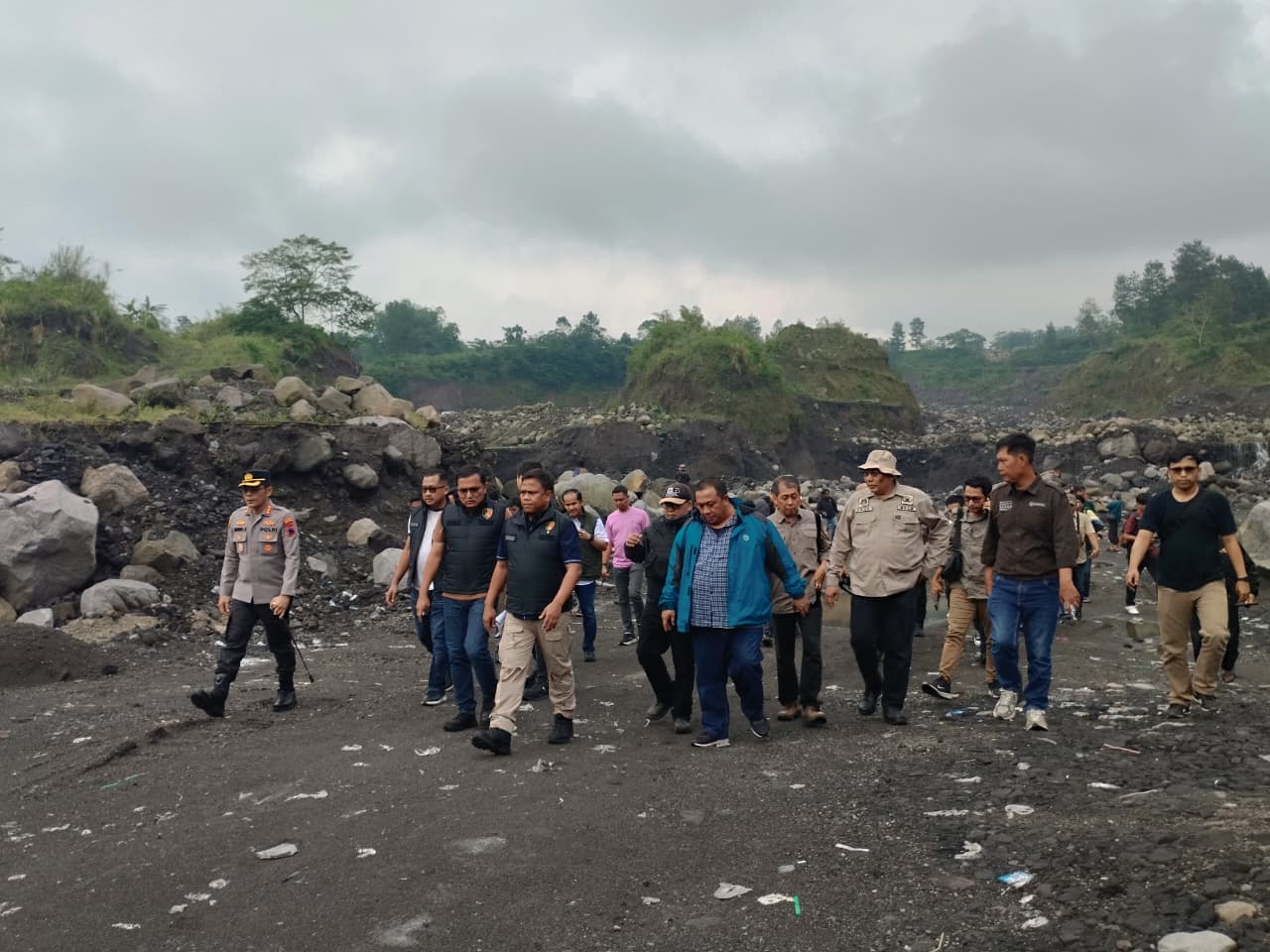 Tim Gabungan Sedang Sidak Lokasi Tambang Ilegal di Srumbung Magelang
