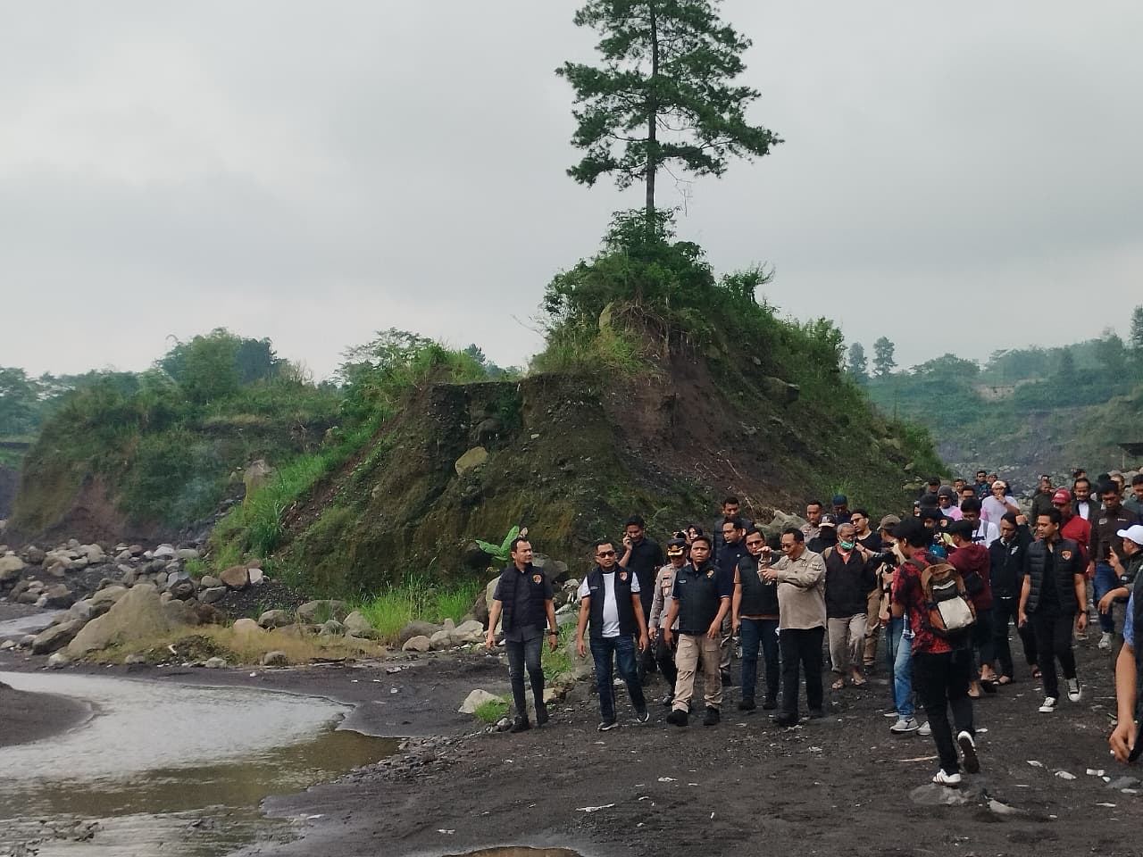 Tim Gabungan Sedang Sidak Lokasi Tambang Ilegal di Srumbung Magelang