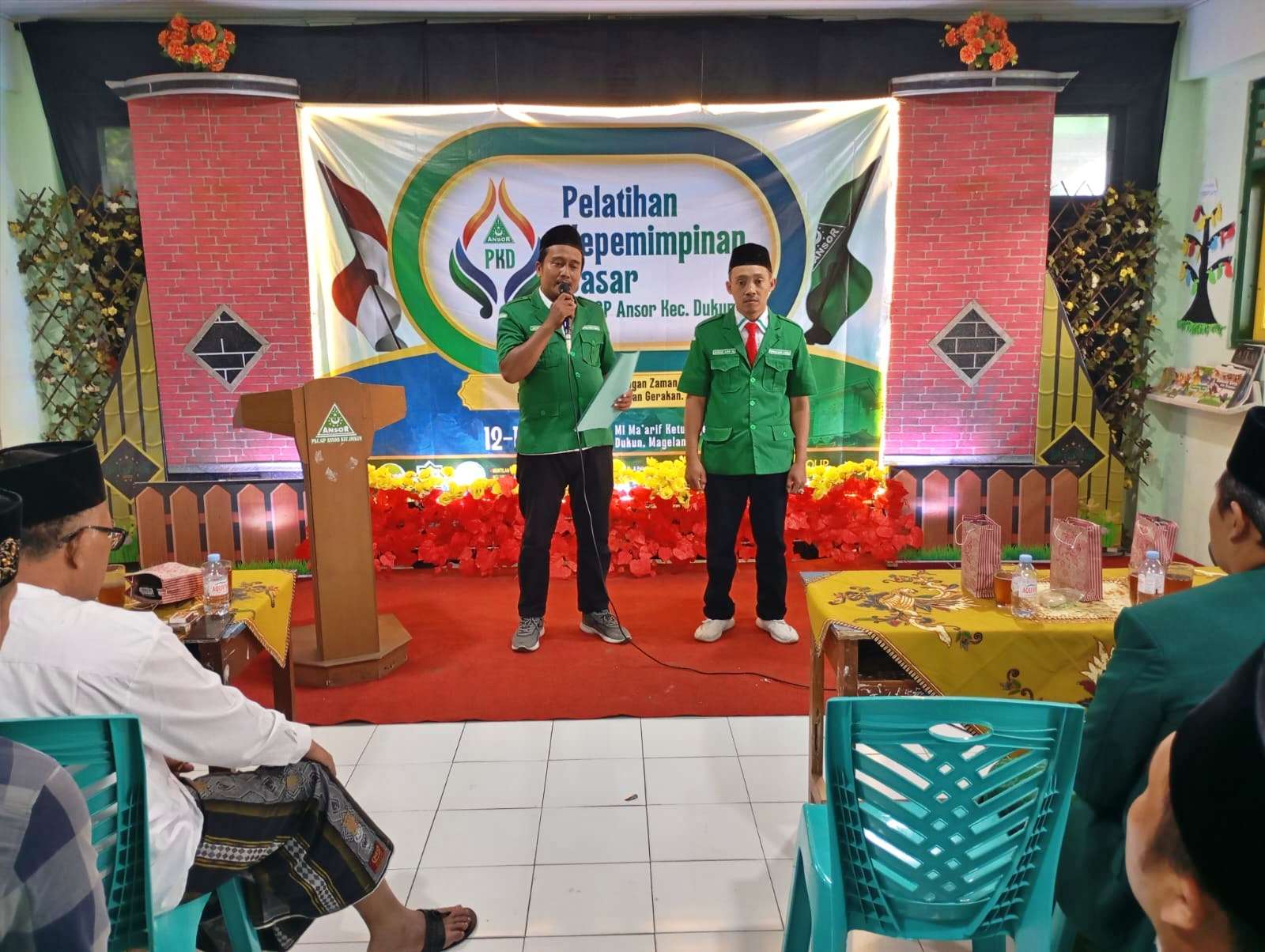 Ketua GP Ansor Kecamatan Dukun Kabupaten Magelang Saat Membuka Kegiatan PKD 2025 Untuk Cetak Kader Muda NU