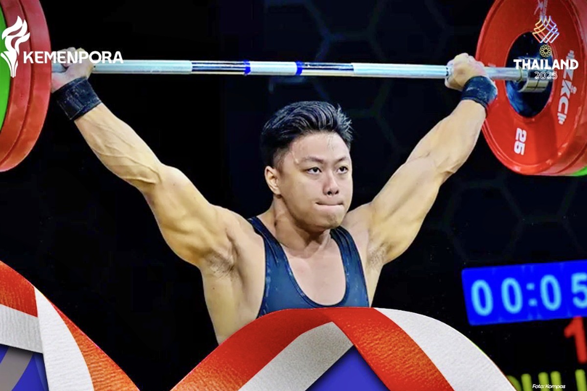Rahmat Erwin Abdullah Sumbang Emas dari Angkat Besi di Sea Games 2025, Indonesia Koleksi 58 Emas