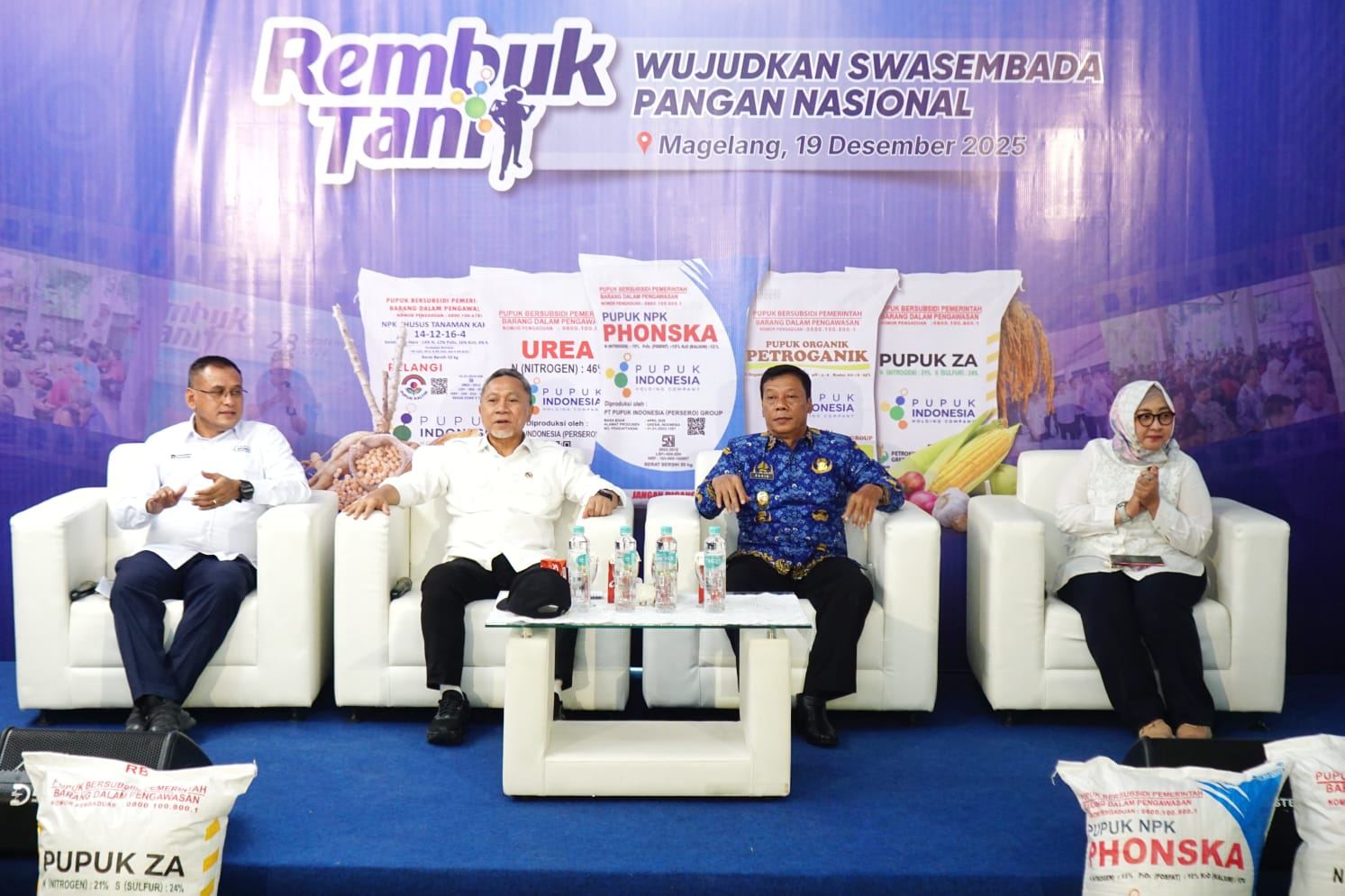 Wakil Bupati Magelang Sahid saat menghadiri acara Rembuk Tani dan Sosialisasi Kebijakan Perubahan HET