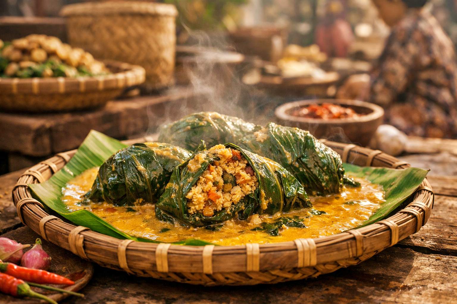 Buntil Lumbu Kuliner Khas Magelang Jawa Tengah