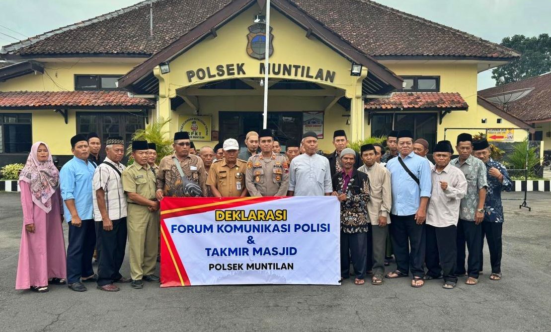 Deklarasi FKPTM Muntilan, Polisi dan Takmir Masjid Perkuat Sinergi Jaga Kamtibmas Jelang Ramadhan