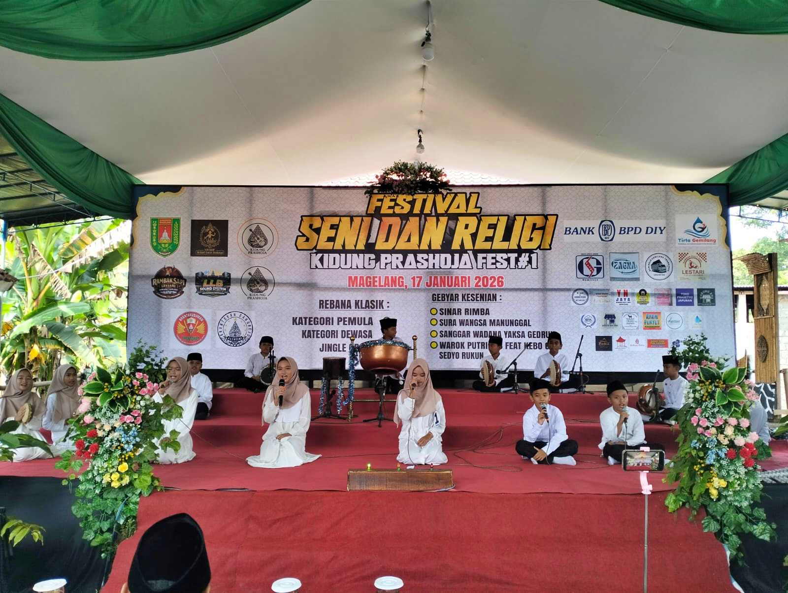 Festival Seni dan Religi Kidung Prashoja Fest#1 Meriah Digelar di Mertoyudan Magelang