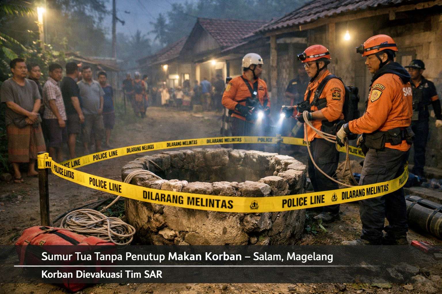 Ilustrasi Sumur Tua Tanpa Penutup Makan Korban, Warga Salam Magelang Tercebur dan Dievakuasi SARIlustrasi Sumur Tua Tanpa Penutup Makan Korban, Warga Salam Magelang Tercebur dan Dievakuasi SAR