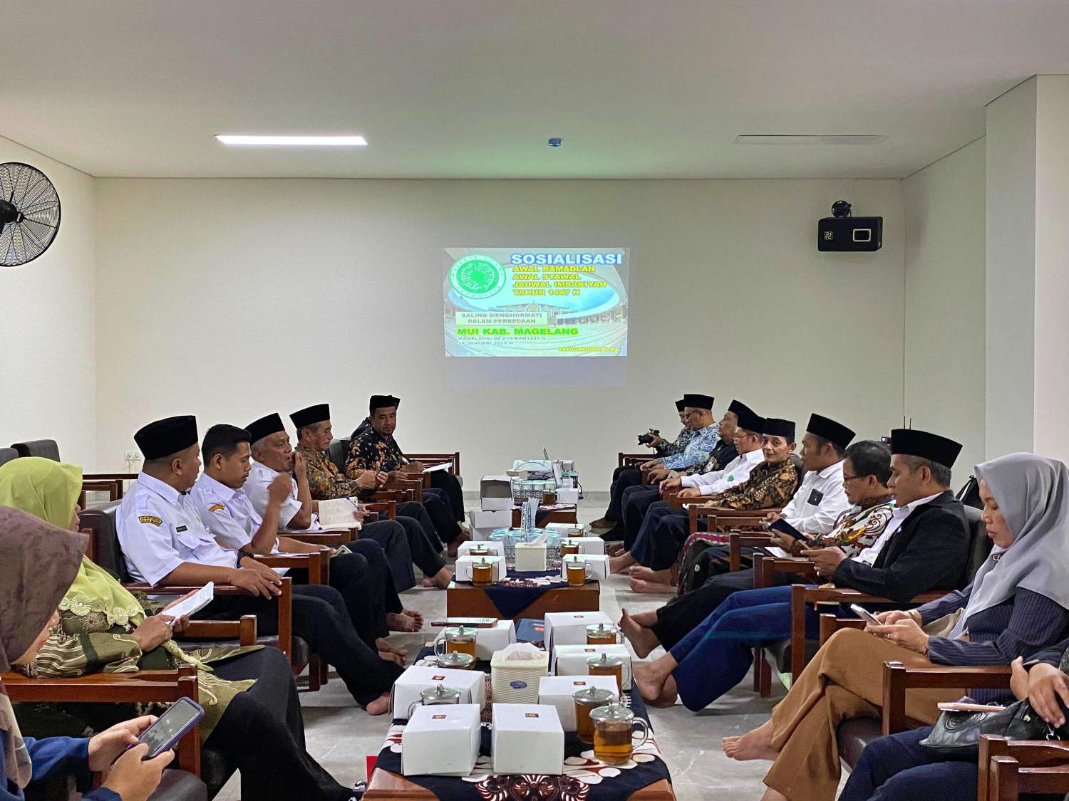 MUI Kabupaten Magelang Sosialisasi awal Ramadan, Syawal, serja jadwal imsakiyah 1447 Hijriah di Masjid Agung An-Nur Jawa Tengah,