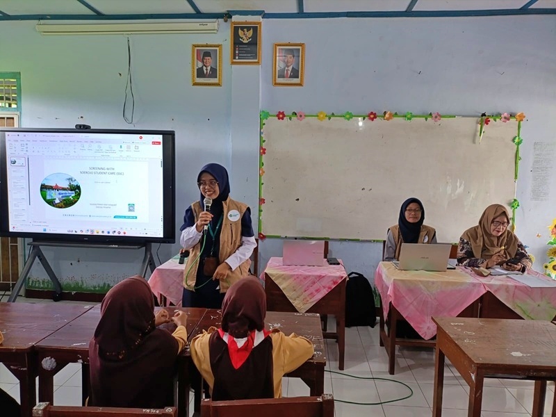 Skrining kesehatan mental anak di SD Negeri 3 Mangunsari, Sawangan, Magelang.