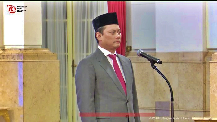 Wakil Menteri Keuangan Thomas Djiwandono, keponakan Presiden Prabowo Subianto, diusulkan menjadi Deputi Gubernur Bank Indonesia.Foto Tangkapan Layar Youtube Sekretariat Presien