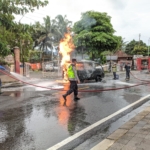 Kejadian sebuah kebakaran mobil di Borobudur 14 Januari 2026